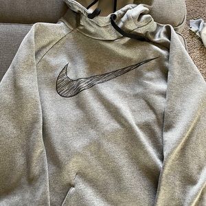 gray nike hoodie